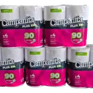 PAPEL HIGIENICO CAMPANITA X 90 MTS X 4 UNIDADES