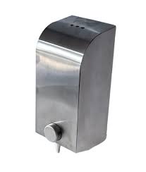 DISPENSER JABÓN LIQUIDO ACERO INOXIDABLE CURVA